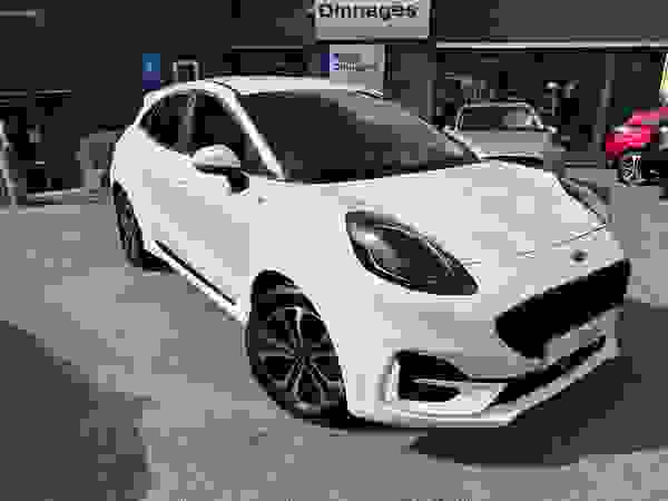 Used 2023 Ford Puma 1.0T EcoBoost MHEV ST-Line SUV 5dr Petrol Hybrid Manual Euro 6 (s/s) (125 ps) Frozen White at Dinnages