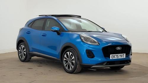 Used 2025 Ford Puma 1.0 MHEV TITANIUM MILD HYBRID MEGA SPEC Digital Aqua Blue at Lawtons of Tadcaster