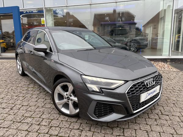 Used 2022 Audi A3 1.5 TFSI 35 S line Sportback 5dr Petrol S Tronic Euro 6 (s/s) (150 ps) Daytona Grey at Dinnages