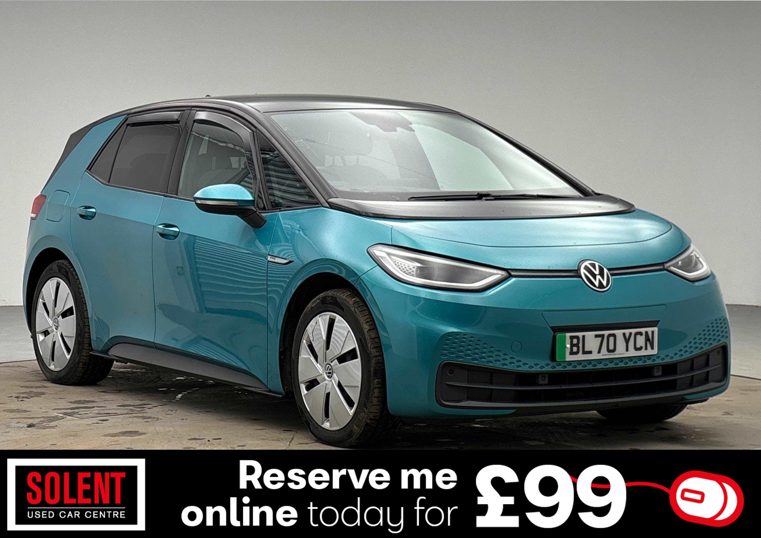 VOLKSWAGEN ID.3 PRO PERFORMANCE 58KWH TECH ELECTRIC PAN ROOF PRICE 12,000 MONTHLY 129.67 FUEL...