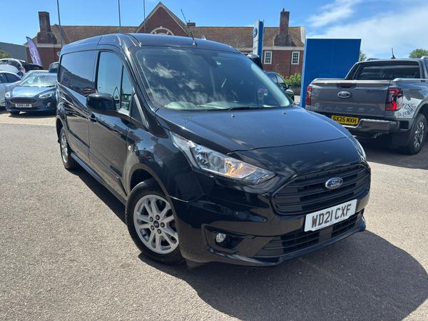 Used 2021 Ford Transit Connect 1.5 240 EcoBlue Limited Panel Van 5dr Diesel Manual L2 Euro 6 (s/s) (120 ps) Black at Dinnages