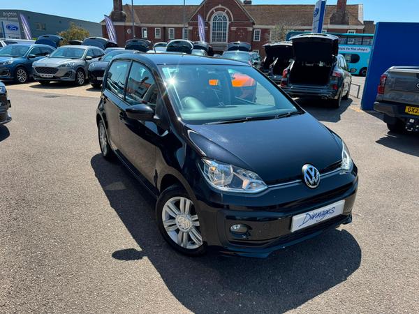 Used 2017 Volkswagen up! 1.0 BlueMotion Tech High up! Hatchback 5dr Petrol ASG Euro 6 (s/s) (75 ps) Deep Black Pearl at Dinnages