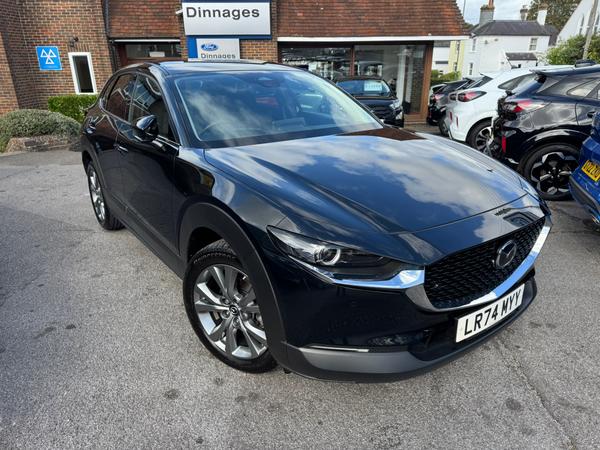 Used 2024 Mazda CX-30 2.0 e-SKYACTIV G MHEV Exclusive-Line SUV 5dr Petrol Auto Euro 6 (s/s) (122 ps) Black at Dinnages