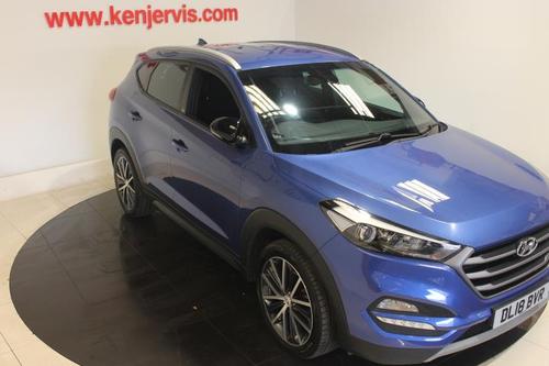 Used 2018 Hyundai TUCSON 1.6 T-GDi GO! SE SUV 5dr Petrol DCT Euro 6 (177 ps) Blue at Ken Jervis