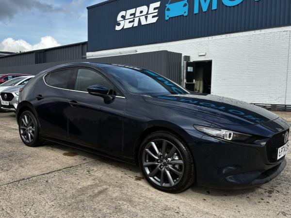 Used 2025 Mazda Mazda3 2.5 e-Skyactiv G MHEV 140 Exclusive-Line 5dr Auto Blue at SERE Motors