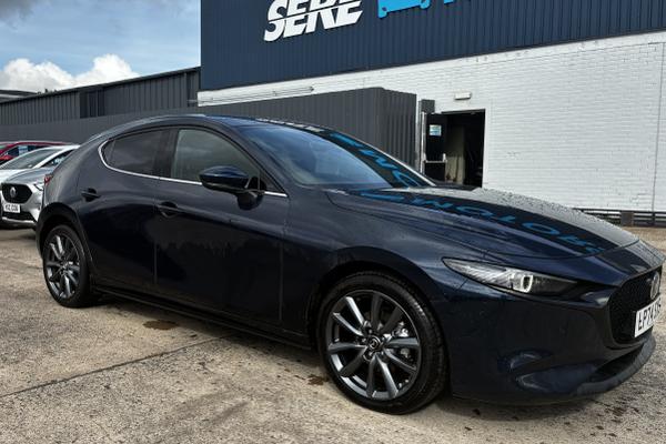 Used 2025 Mazda Mazda3 2.5 e-Skyactiv G MHEV 140 Exclusive-Line 5dr Auto Blue at SERE Motors