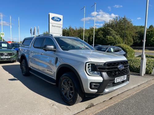 Used 2024 Ford Ranger 2.0 ECOBLUE WILDTRAK DIESEL AUTO LOW MILEAGE Silver at Lawtons of Tadcaster