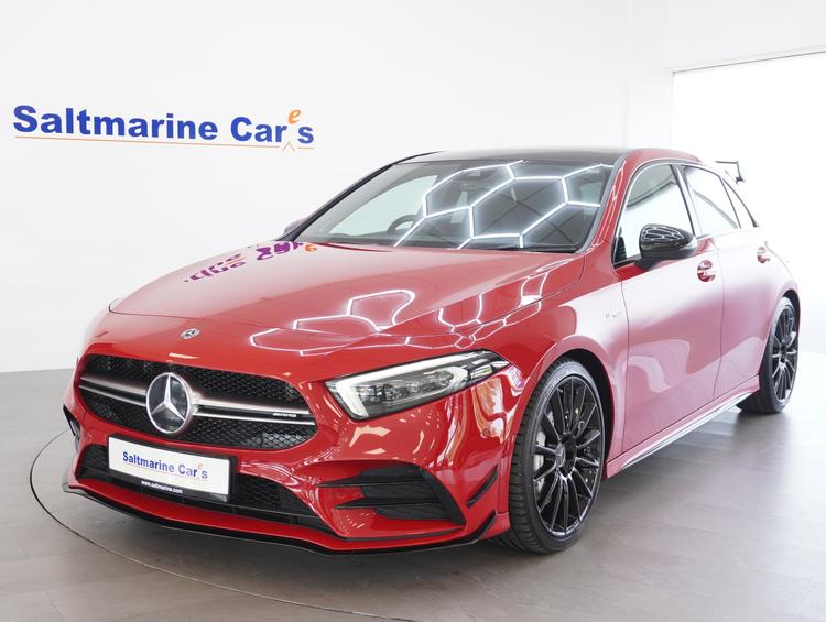Used 2019 Mercedes-Benz A Class 2.0 A35 AMG (Premium Plus) Hatchback 5dr Petrol SpdS DCT 4MATIC Euro 6 (s/s) (306 ps) Red at #sitename#