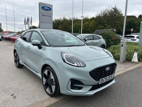 Used 2025 Ford Puma 1.0 MHEV ST-LINE MILD HYBRID AUTO LOW MILEAGE MEGA SPEC Cactus Grey at Lawtons of Tadcaster