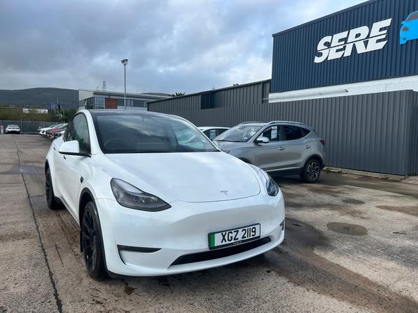 Used 2022 TESLA MODEL Y Long Range AWD 5dr Auto White at SERE Motors