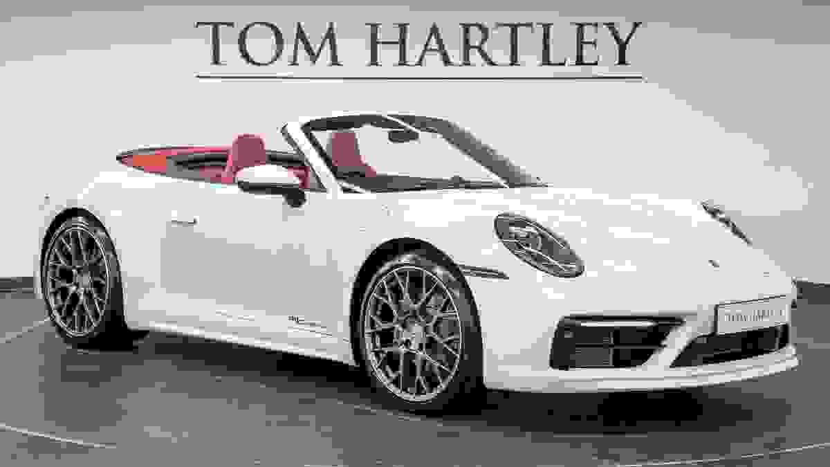 Used 2021 Porsche 911 CARRERA 4 Cabriolet White at Tom Hartley