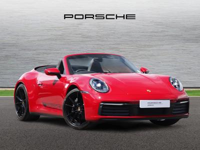 2023 PORSCHE 911 3.0T 992 Carrera 4 Convertible 2dr Petrol PDK 4WD Euro 6 (s/s) (385 ps) at JCT600