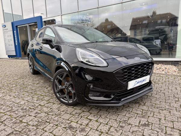 Used 2023 Ford Puma 1.0T EcoBoost MHEV ST SUV 5dr Petrol Hybrid DCT Euro 6 (s/s) (170 ps) Agate Black at Dinnages