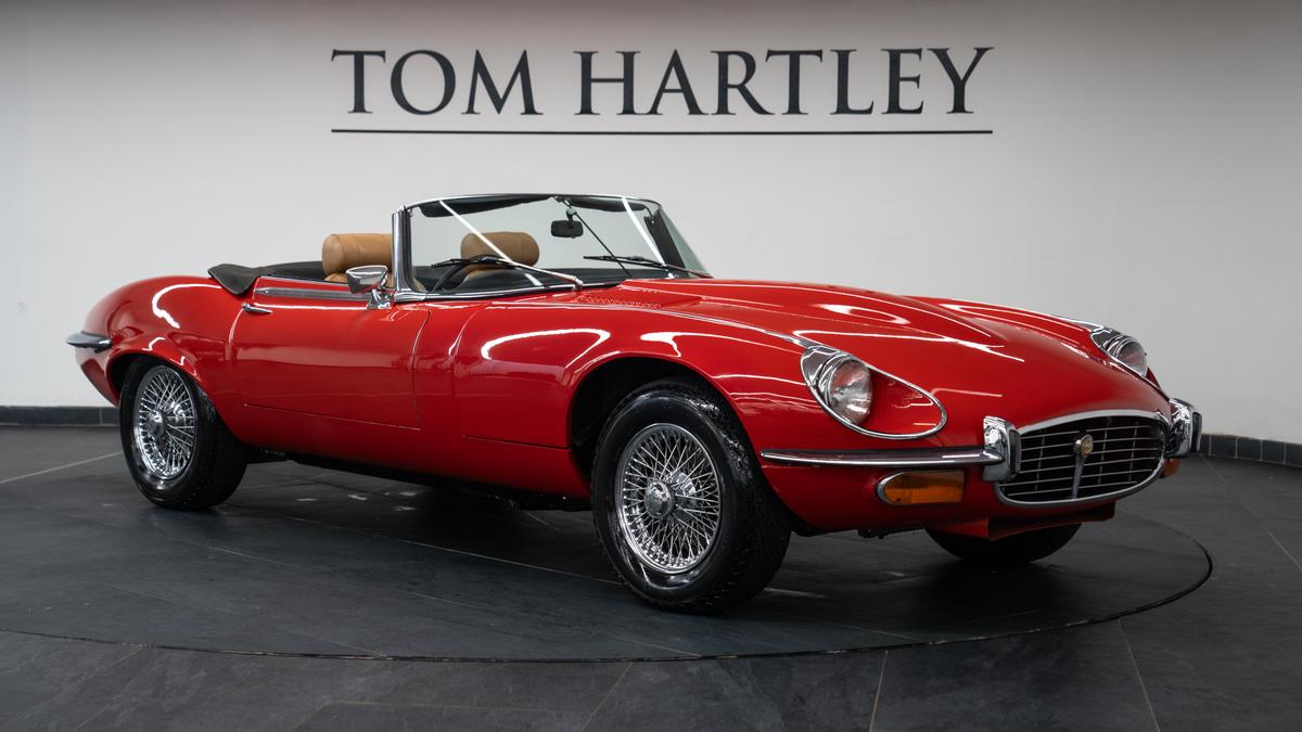 Used ~ Jaguar E-Type Series III V12 Manual Signal Red at Tom Hartley