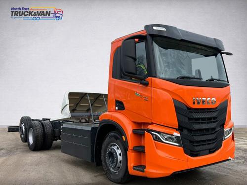 Used 2026 Iveco S-WAY 26T 6x2 CNG CHASSIS Orange at North East Truck & Van