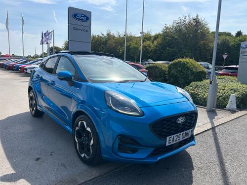 Used 2025 Ford Puma 1.0 MHEV ST-LINE X MILD HYBRID AUTO MEGA SPEC Digital Aqua Blue at Lawtons of Tadcaster