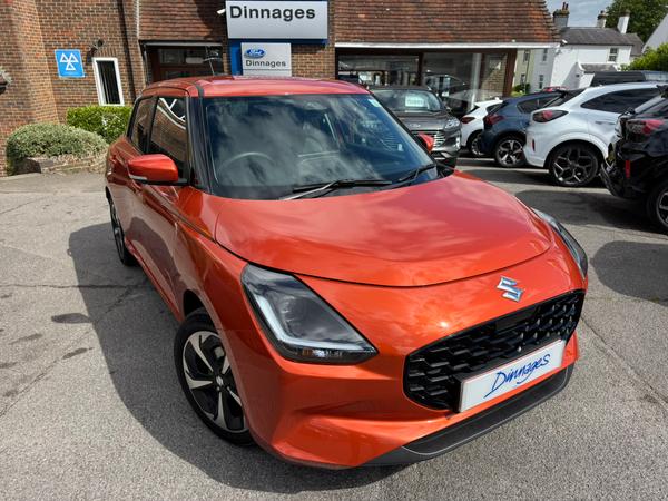 Used 2024 Suzuki Swift 1.2 MHEV Ultra Hatchback 5dr Petrol Hybrid CVT Euro 6 (s/s) (82 ps) Orange at Dinnages