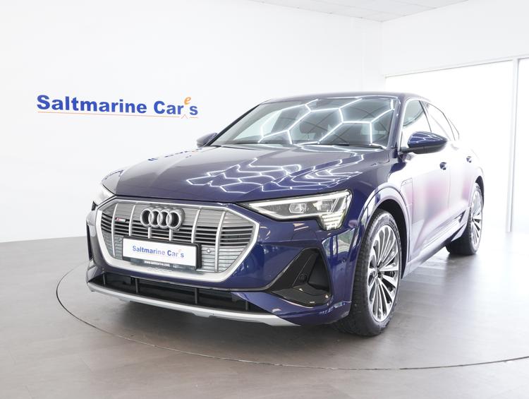 Used 2021 Audi e-tron 50 S line Sportback 5dr Electric Auto quattro 71.2kWh (11kW Charger) (313 ps) Blue at #sitename#