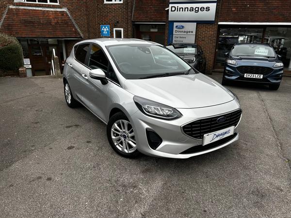 Used 2022 Ford Fiesta 1.0T EcoBoost Titanium Hatchback 5dr Petrol Manual Euro 6 (s/s) (100 ps) Moondust Silver at Dinnages