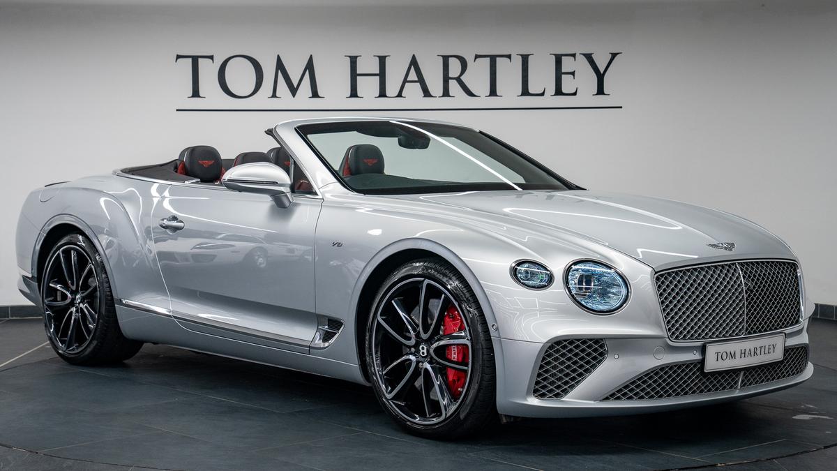 Used 2022 Bentley Continental GTC V8 Mulliner Moonbeam Metallic at Tom Hartley