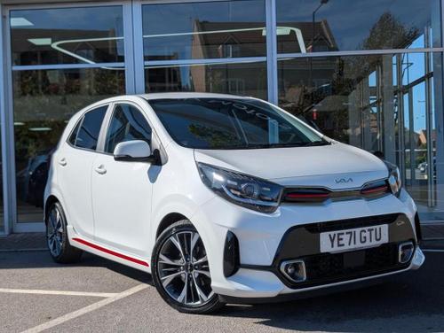 Used 2021 Kia Picanto 1.0 T-GDi GT-Line Hatchback 5dr Petrol Manual Euro 6 (s/s) (99 bhp) White at Piccadilly Motors