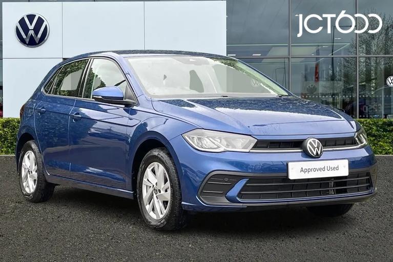 Used 2022 VOLKSWAGEN Polo 1.0 EVO Life Hatchback 5dr Petrol Manual Euro 6 (s/s) (80 ps) Blue at JCT600