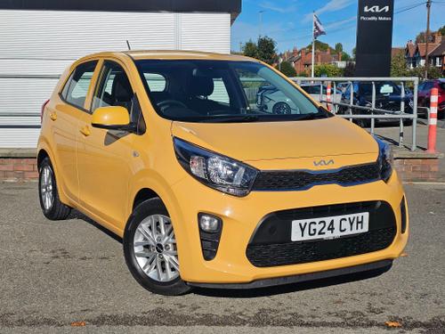 Used 2024 Kia Picanto 1.0 DPi 2 Hatchback 5dr Petrol Manual Euro 6 (s/s) (66 bhp) Yellow at Piccadilly Motors