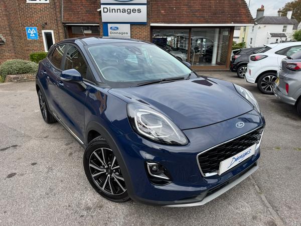 Used 2023 Ford Puma 1.0T EcoBoost MHEV Titanium SUV 5dr Petrol Hybrid Manual Euro 6 (s/s) (125 ps) Blazer Blue at Dinnages