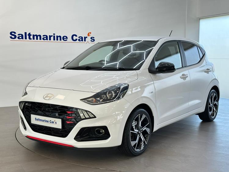 Used 2023 Hyundai i10 1.0 T-GDi N Line Hatchback 5dr Petrol Manual Euro 6 (s/s) (100 ps) Atlas White at #sitename#