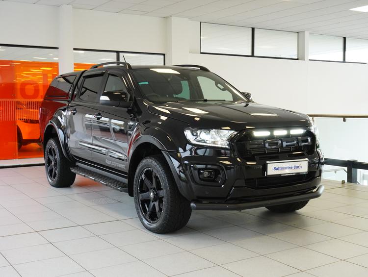 Used 2022 Ford Ranger 2.0 EcoBlue Wildtrak Pickup Double Cab 4dr Diesel Auto 4WD Euro 6 (s/s) (213 ps) Black at #sitename#