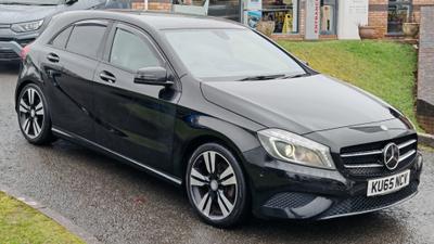 Used 2015 Mercedes-Benz A Class 2.1 A200d Sport Hatchback 5dr Diesel 7G-DCT Euro 6 (s/s) (136 ps)**WITH LOW MILEAGE, 6 SERVICES, £20 ROAD TAX, 6 MONTHS WARRANTY & ULEZ COMPLIANT** at Motorhouse Coleford