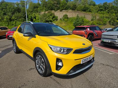 Used 2019 Kia Stonic 1.0 T-GDi 4 Zest Yellow with Black Roof at Kia Motors UK