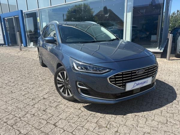 Used 2023 Ford Focus 1.0T EcoBoost Titanium Vignale Estate 5dr Petrol Manual Euro 6 (s/s) (125 ps) Blue at Dinnages
