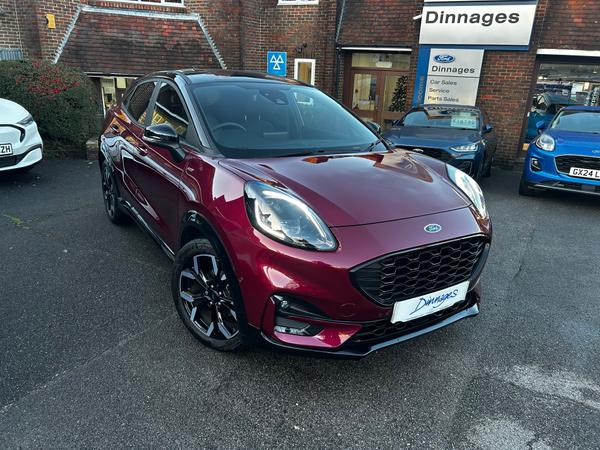 Used 2023 Ford Puma 1.0T EcoBoost MHEV Vivid Ruby Edition SUV 5dr Petrol Hybrid Manual Euro 6 (s/s) (125 ps) Ruby Red at Dinnages