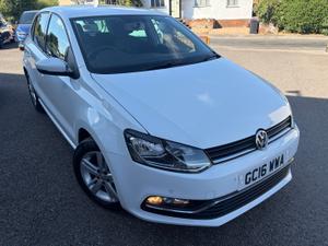 Used 2016 Volkswagen Polo 1.2 TSI BlueMotion Tech Match Hatchback 5dr Petrol DSG Euro 6 (s/s) (90 ps) Pure White at MJ Warner