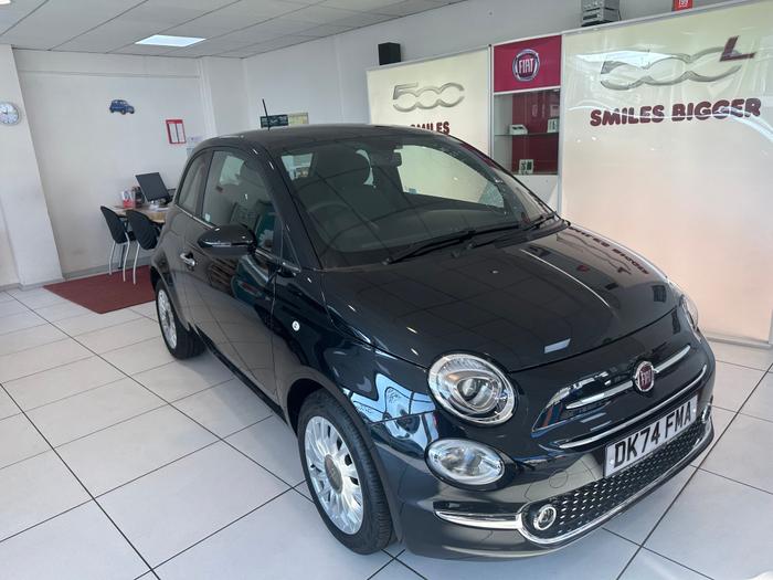 Used 2024 Fiat 500 1.0 MHEV Hatchback 3dr Petrol Manual Euro 6 (s/s) (70 bhp) Black at Windsors of Wallasey