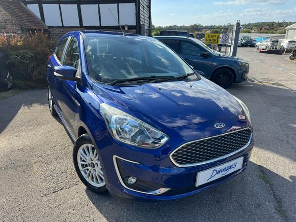 Used 2019 Ford Ka+ 1.2 Ti-VCT Zetec Hatchback 5dr Petrol Manual Euro 6 (s/s) (85 ps) Deep Impact Blue at Dinnages