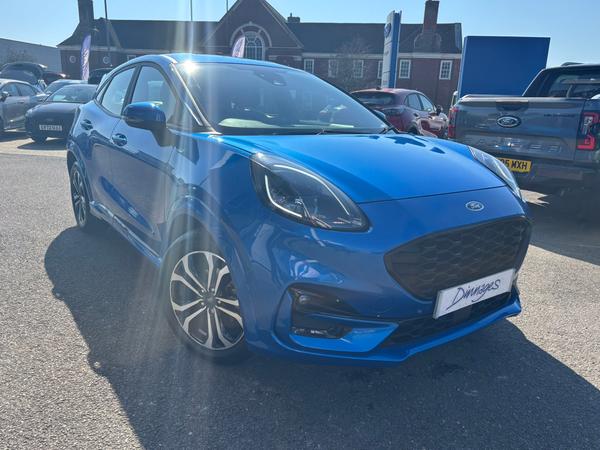 Used 2023 Ford Puma 1.0T EcoBoost MHEV ST-Line SUV 5dr Petrol Hybrid Manual Euro 6 (s/s) (125 ps) Desert Island Blue at Dinnages