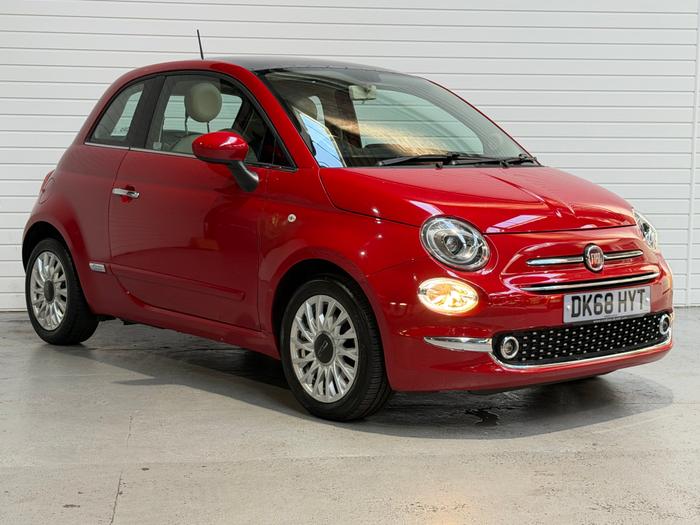 Used 2018 Fiat 500 1.2 Lounge Hatchback 3dr Petrol Manual Euro 6 (s/s) (69 bhp) Red at Windsors of Wallasey