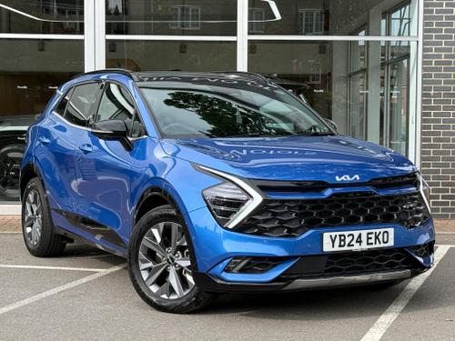 Used 2024 Kia Sportage 1.6 h T-GDi GT-Line S SUV 5dr Petrol Hybrid Auto Euro 6 (s/s) (226 bhp) Blue Flame at Piccadilly Motors