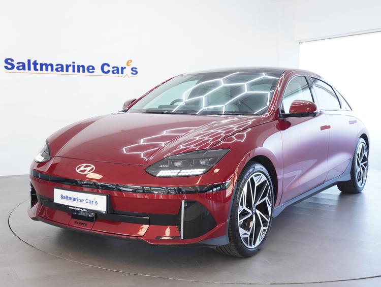 Used 2025 Hyundai IONIQ 6 77.4kWh Ultimate Saloon 4dr Electric Auto (228 ps) Ultimate Red at #sitename#