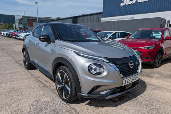 Used 2023 NISSAN JUKE 1.6 Hybrid Tekna+ 5dr Auto SILVER at SERE Motors