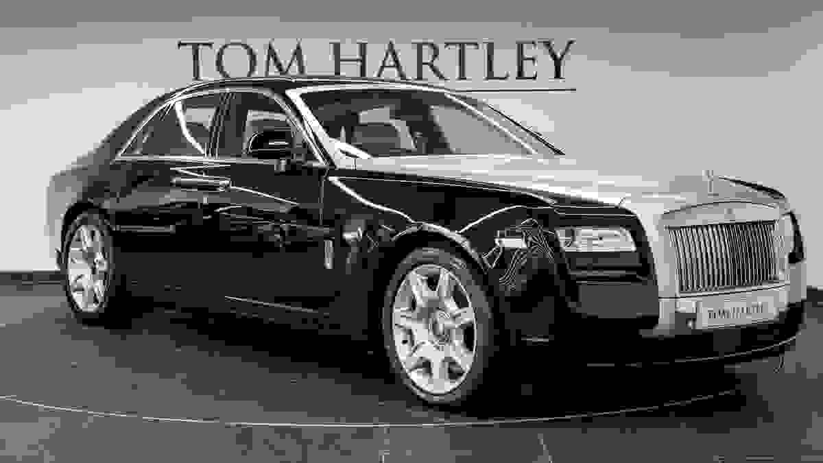 Used 2013 Rolls-Royce Ghost V12 Diamond Black Metallic with Brushed Steel Bonnet at Tom Hartley