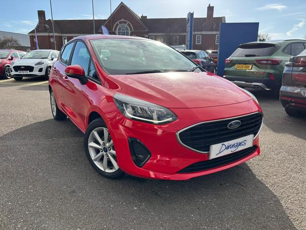 Used 2022 Ford Fiesta 1.0T EcoBoost MHEV Trend Hatchback 5dr Petrol Hybrid Manual Euro 6 (s/s) (125 ps) Race Red at Dinnages