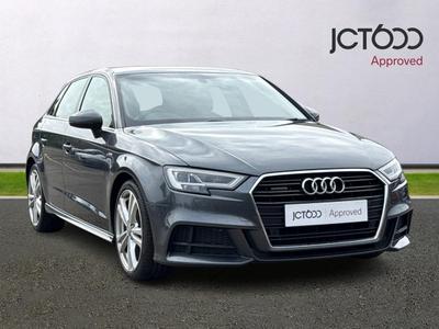 2020 AUDI A3 2.0 TFSI 40 S line Sportback 5dr Petrol S Tronic quattro Euro 6 (s/s) (190 ps) at JCT600