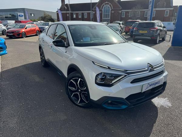 Used 2023 Citroen e-C4 X 50kWh Shine Fastback 4dr Electric Auto (7.4kW Charger) (136 ps) Polar White at Dinnages