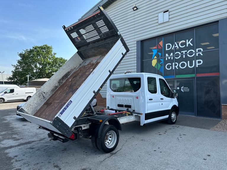 Ford Transit L3 D/Cab Tipper, Air Con, Dual Rear Wheels Light Bar