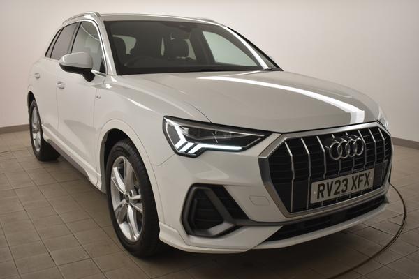 Used 2023 Audi Q3 35 TFSI S Line 5dr S Tronic White at SERE Motors