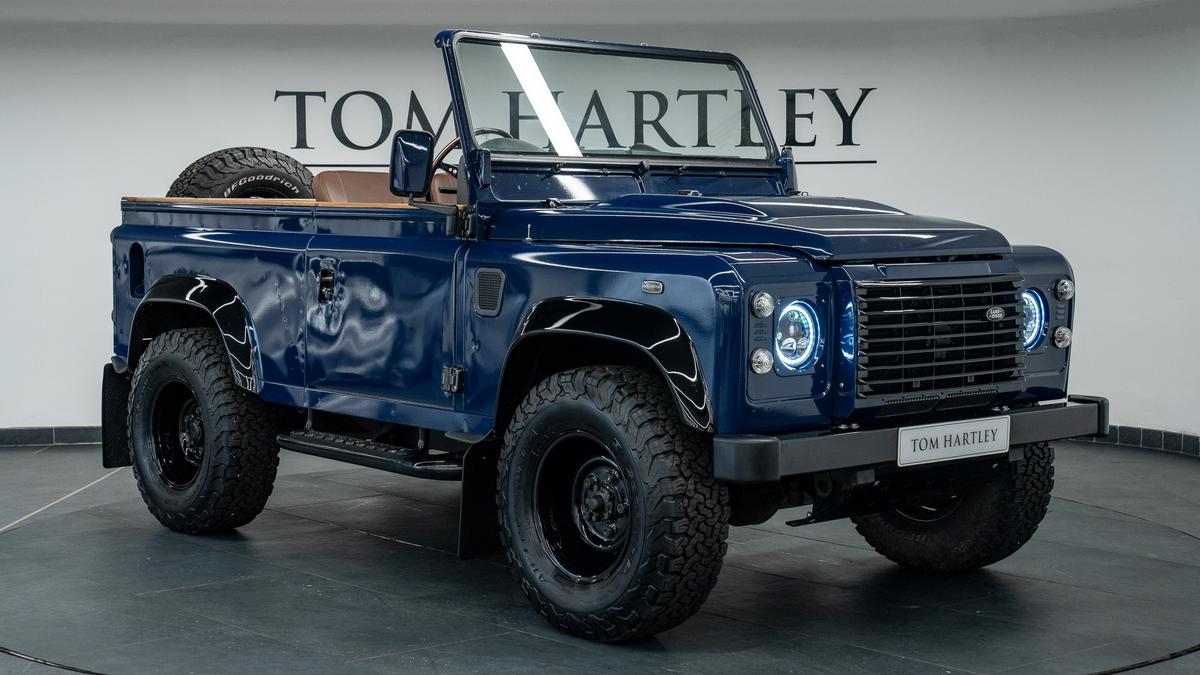Used 2015 Land Rover Defender 90 XS Speedster by Greenwood Automotive Tamar Blue at Tom Hartley