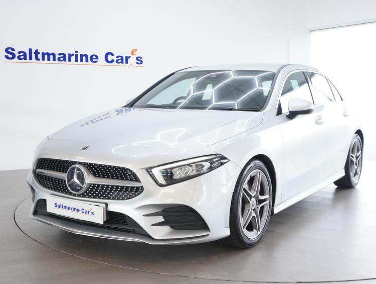 Used 2019 Mercedes-Benz A Class 1.3 A180 AMG Line Hatchback 5dr Petrol 7G-DCT Euro 6 (s/s) (136 ps) Silver at #sitename#